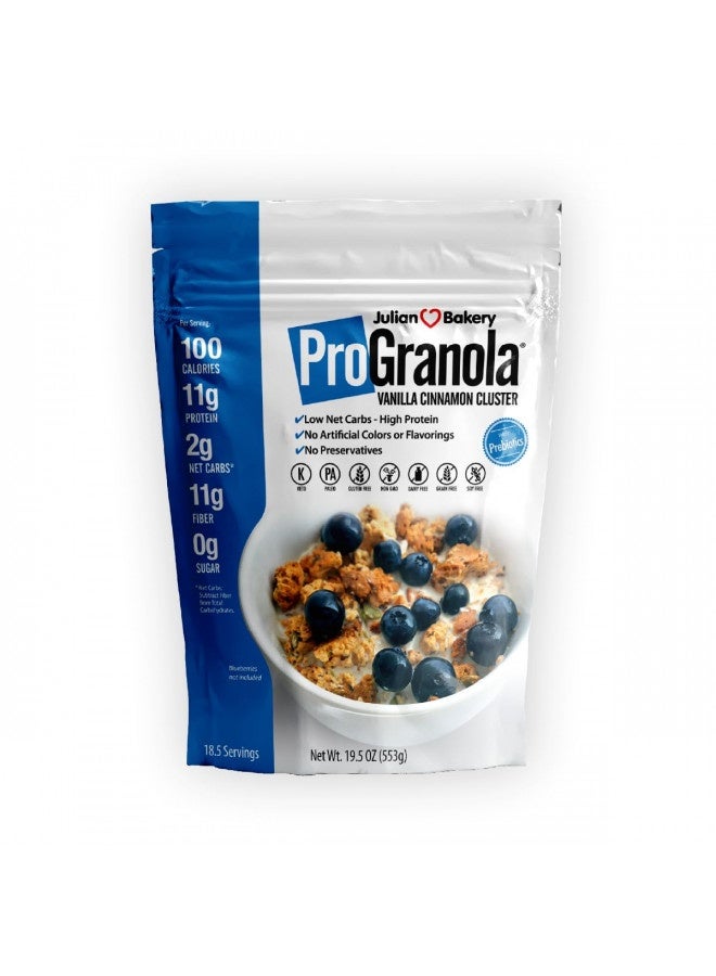 Julian Bakery Julian Bakery® Progranola® Cereal | Vanilla Cinnamon | 12G Protein | Paleo | 2 Net Carbs | Gluten-Free | Grain-Free | 15 Servings