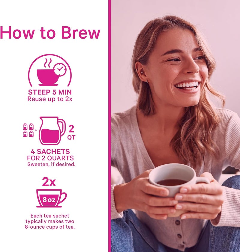 Pink Stork PMS Tea: Warm Cinnamon Tea, USDA Organic Loose Leaf in Biodegradable Sachets, Supports Healthy Cycle & Eases Discomfort, 30 Cups, Caffeine Free - Image 5