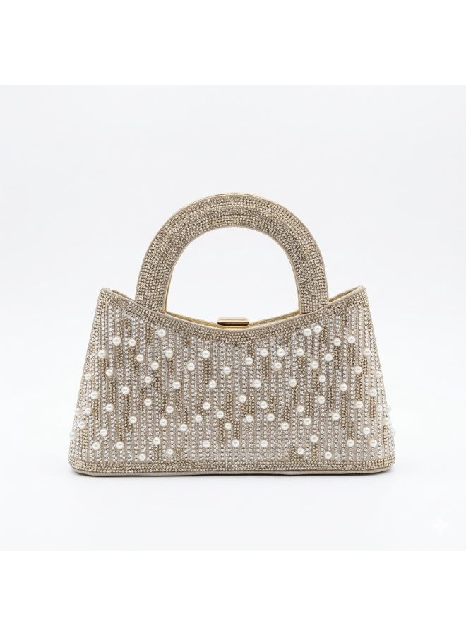 LIFESTYLISH crossbody evening bag Pearl Moon ZS-13 - Gold - Image 1
