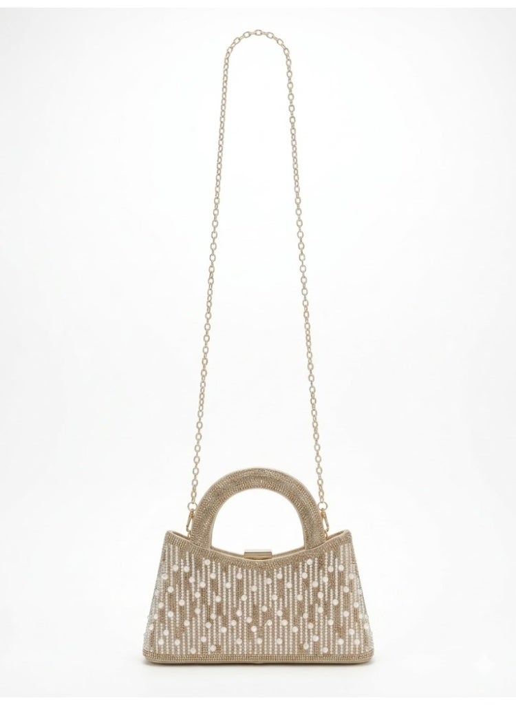 LIFESTYLISH crossbody evening bag Pearl Moon ZS-13 - Gold - Image 2