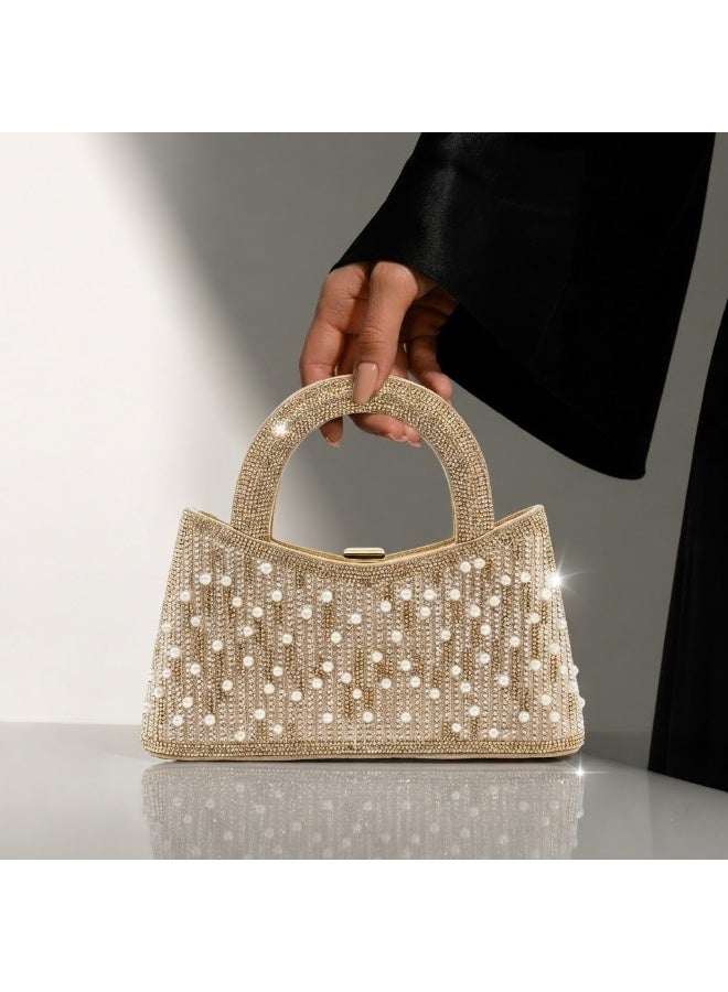 LIFESTYLISH crossbody evening bag Pearl Moon ZS-13 - Gold - Image 3