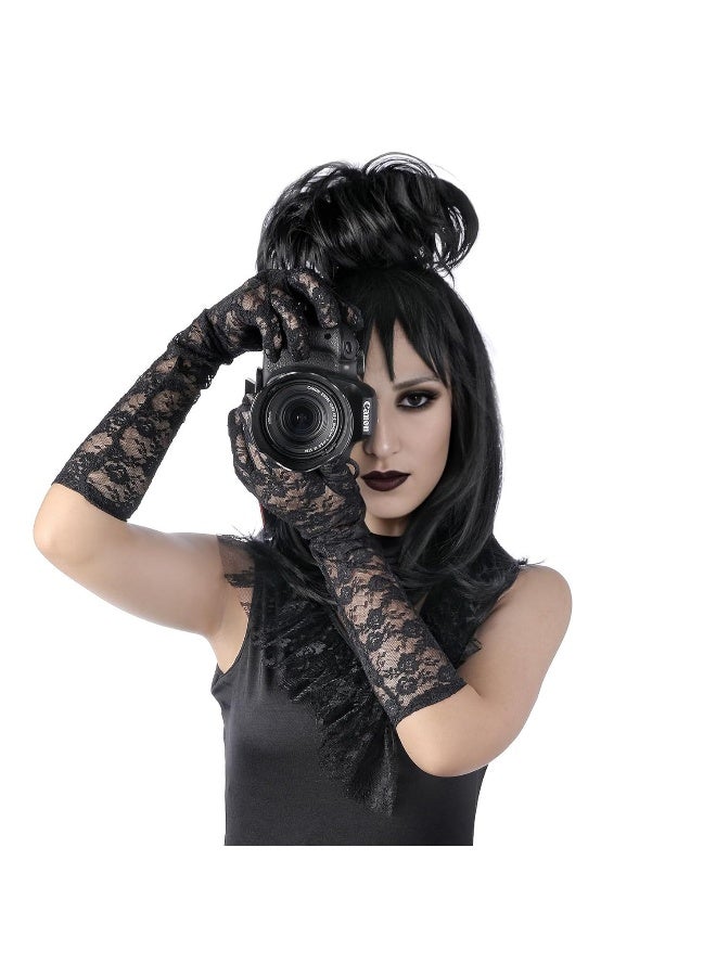Beetlejuice Lydia Deetz Halloween Cosplay Wig – Dark Magic Master Edition