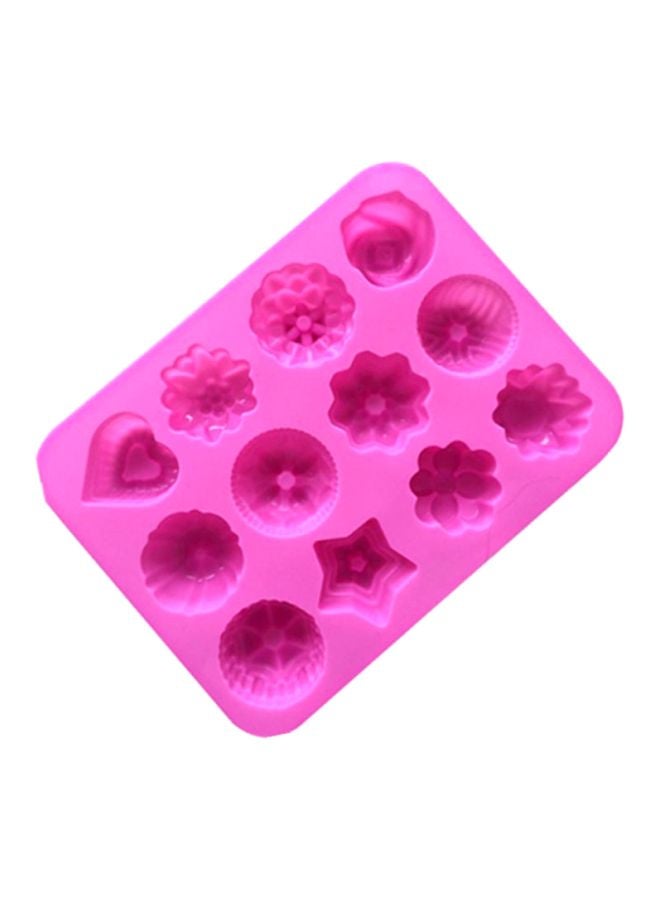 Silicone Cake Mould Pink 21x16x2.5cm - Image 1