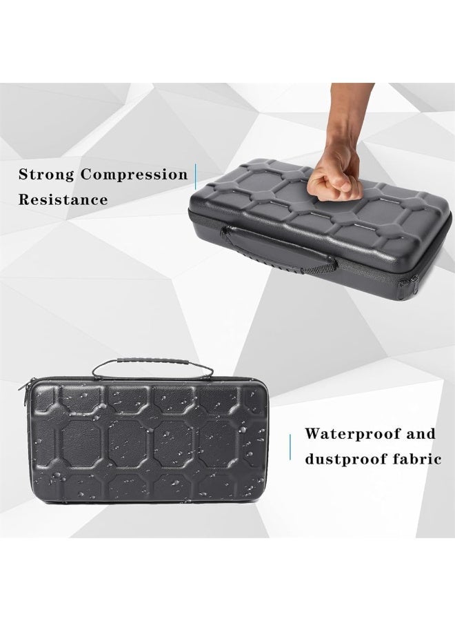 Azonee Watch Organizer Box, Azonee Watch Roll Case Storage and Organizer for Men and Women, Zipper Watch Box with Anti-move Watch Pillow, Black, 10 Slot (Not Include Watch) - Image 2