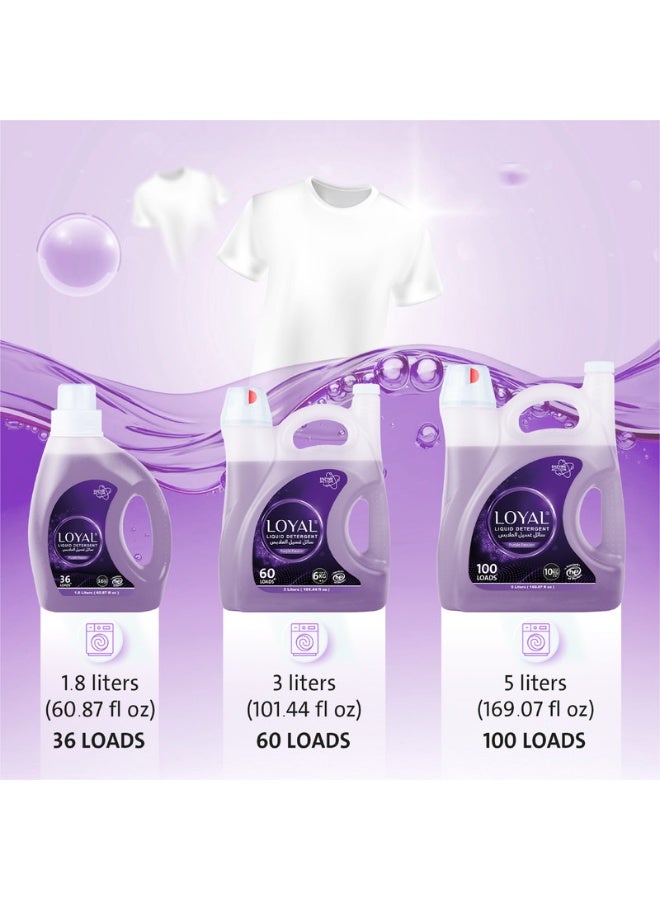 loyal Liquid Detergent Purple Passion With Enzyme Action Up to 100 Loads - 5 Liters - Image 5