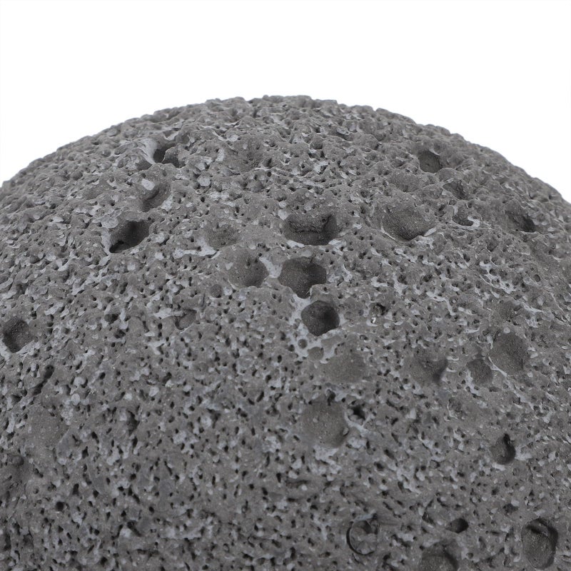 حاوية رماد كبيرة من المعدن الرمادي الصخري مع غطاء، حاوية رماد سطح المكتب وصندوق قمامة صغير - Image 4