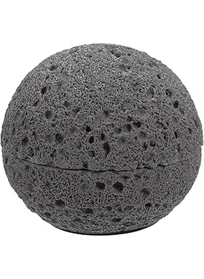 حاوية رماد كبيرة من المعدن الرمادي الصخري مع غطاء، حاوية رماد سطح المكتب وصندوق قمامة صغير - Image 1