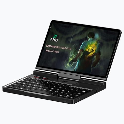 GPD Pocket 4 Mini Laptop 8.8" Touch Screen Aluminum Shell UMPC Win 11 Home OS AMD Ryzen 7 8840U 16GB/1TB (Amber Black) - Image 1