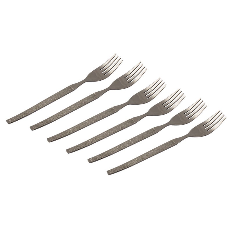 Kishco Parma Stainless Steel Dessert/Dinner Fork - Pack of 6 - Image 3