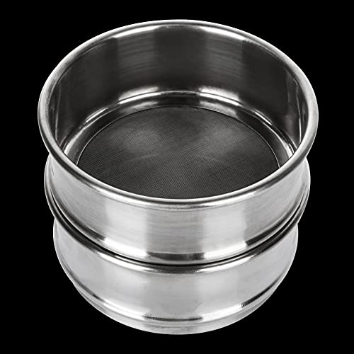ZOEYES 2 PCS 304 Stainless Steel Test Sieves, #200 Mesh 0.075mm + #80 Mesh 0.2mm Aperture Lab Standard Test Sieve, φ10cm/4”Dia Economy Test Sieve for Industrial Laboratory - Image 5