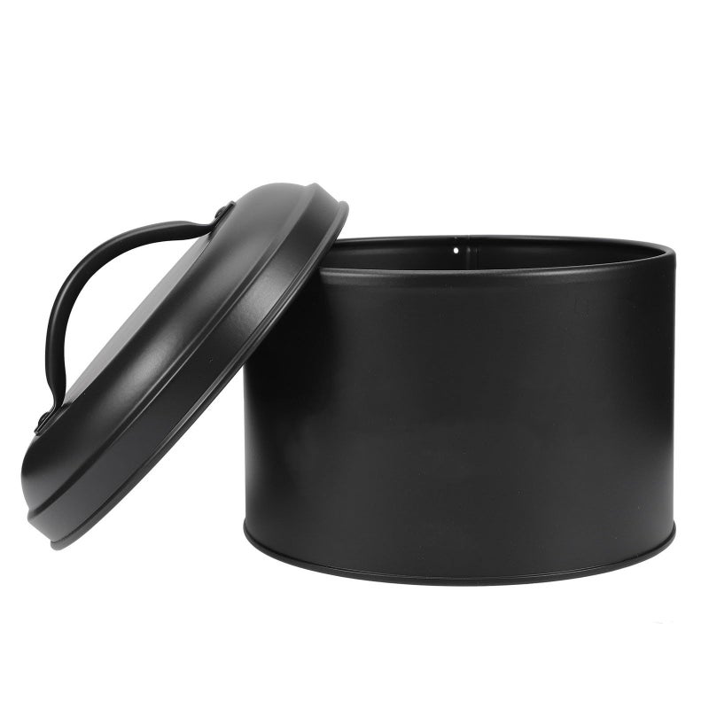 Black Iron Airtight Coffee Bean Storage Jar For Tea Dry Fruit Kitchen - Image 2