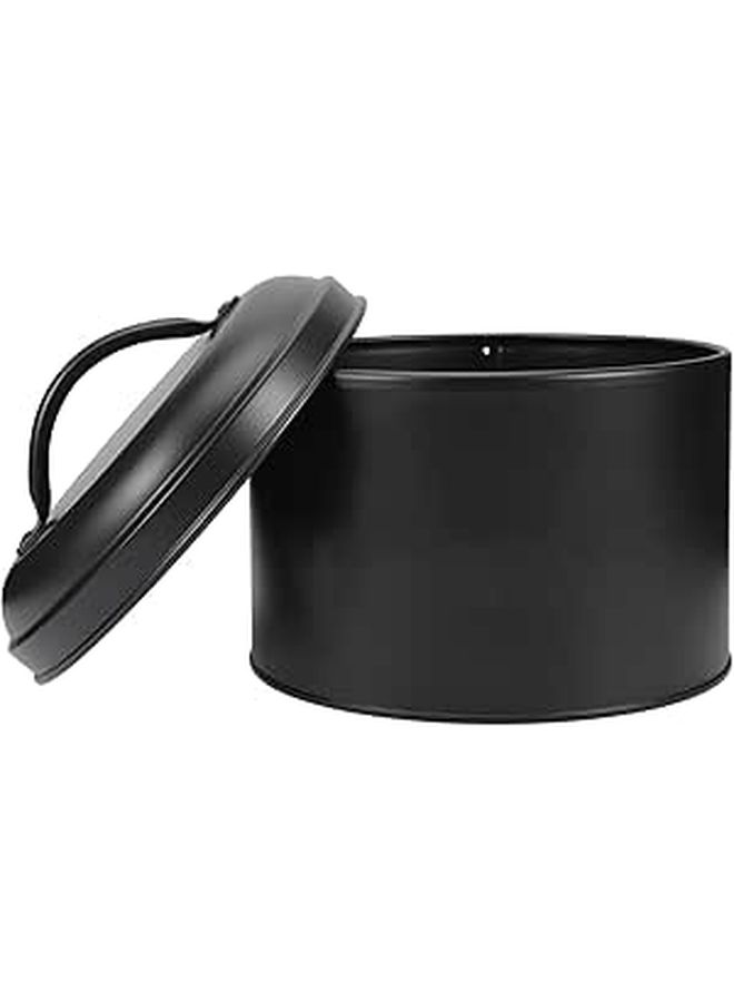 Black Iron Airtight Coffee Bean Storage Jar For Tea Dry Fruit Kitchen - Image 1