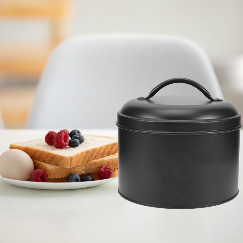 Black Iron Airtight Coffee Bean Storage Jar For Tea Dry Fruit Kitchen - Image 5