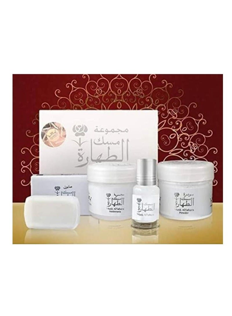 Hamil Al Musk White Purity Musk Gift Set 4 Pieces - Image 1