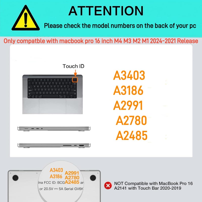 BYCeKe for MacBook Pro 16 inch Case 2026-2021 M5 M4 M3 M2 M1 A3403 A3186 A2991 A2780 A2485 Pro Max Chip,Checkered Textured Cream Leather Hard Shell No Logo Cutout&Keyboard Cover for Mac Pro 16,Beige - Image 2