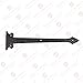 Adonai Hardware 1390 Agee Heavy Duty Antique Cast Iron Strap False or Faux or Dummy Hinge Front 2 Pack Matte Black for Vintage Barn Doors Gates Furniture Garage Shutters and Fences - Image 2