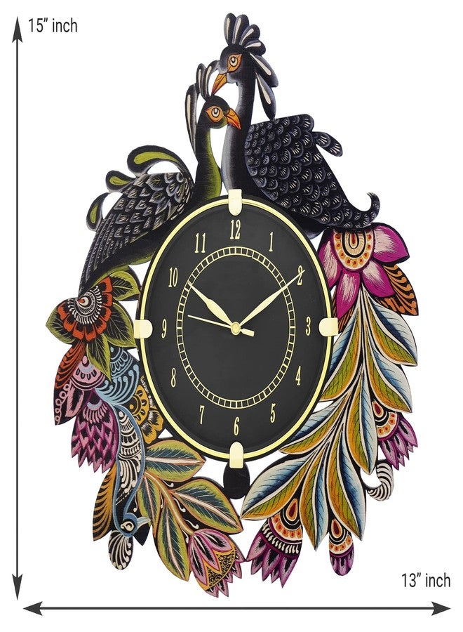 CIRCADIAN Wood Wall Clock for Home Office Bedroom Kitchen Living Romm 32 * 32 * 2 cm - Image 3