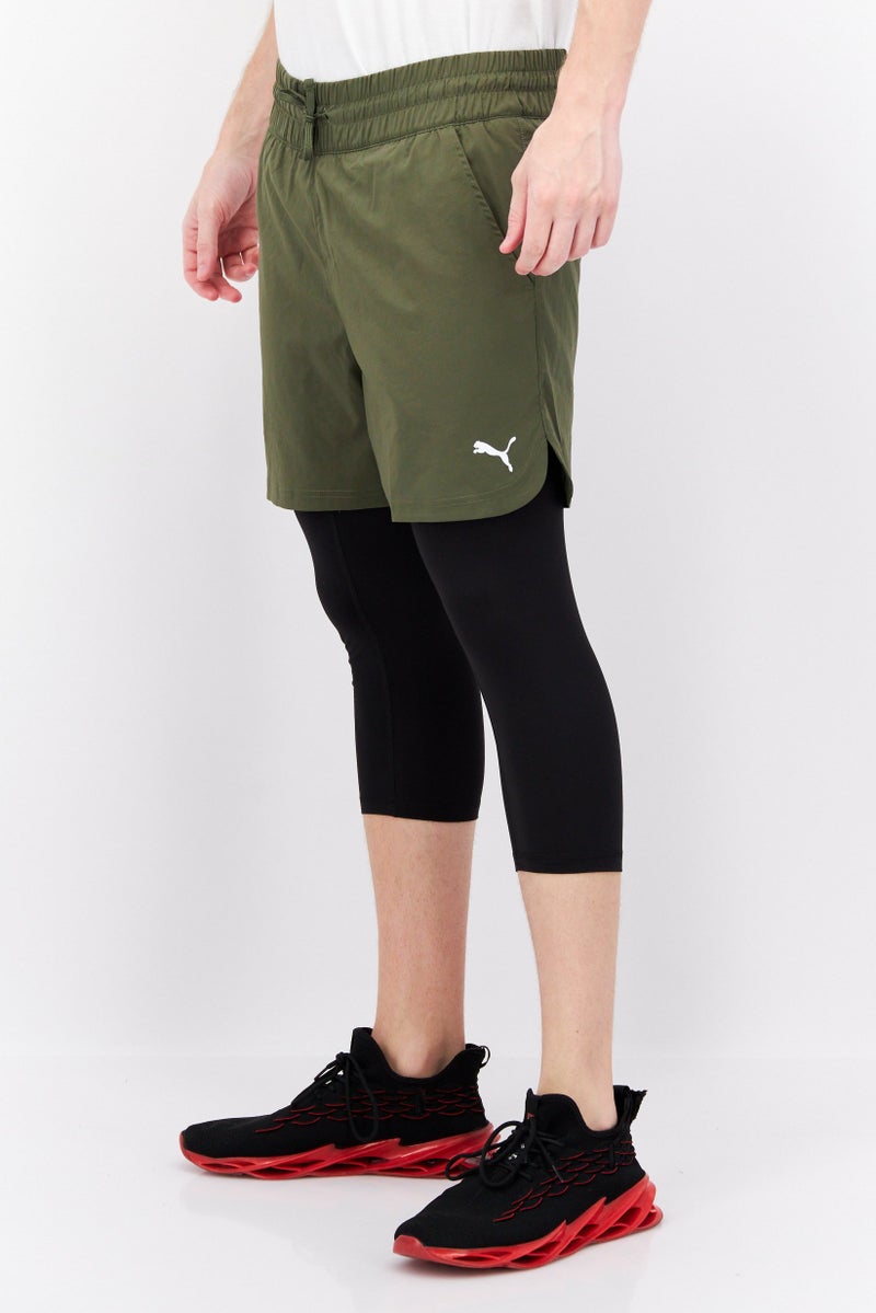 PUMA Men Sportswear Fit Training 2 in1 Shorts, Green - Image 2