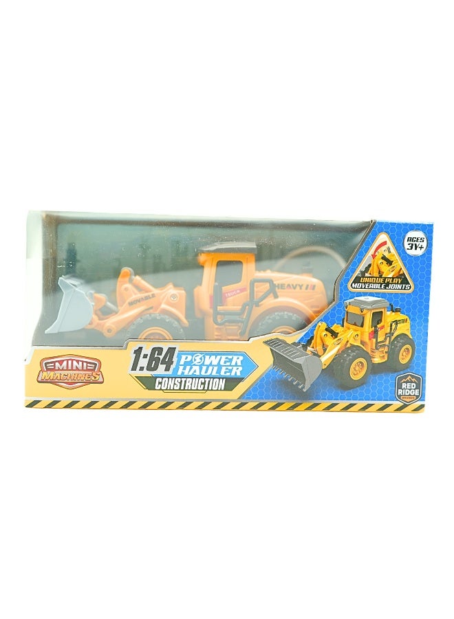 Mini Machines رافعة كهربائية عن بُعد مع أجزاء متحركة - لودر مزود بعجلات | مقياس 1:64 | 4 قنوات | العمر 3 سنوات وما فوق - Image 3