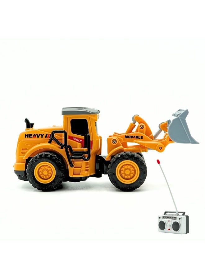 Mini Machines رافعة كهربائية عن بُعد مع أجزاء متحركة - لودر مزود بعجلات | مقياس 1:64 | 4 قنوات | العمر 3 سنوات وما فوق - Image 2