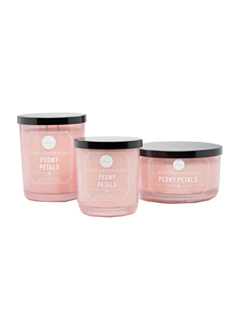 DW Home Medium Single Wick Candle, Peony Petals