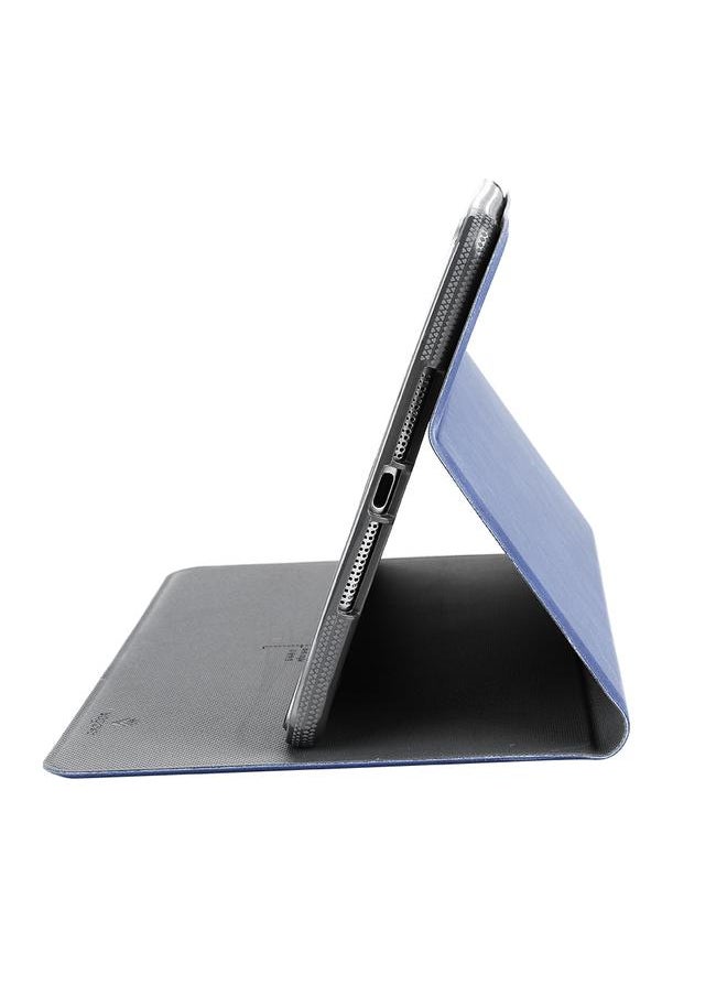Protective Case for iPad Mini 4 Anti-crack Full Covering Flip Case for iPad Mini4 - Dark Blue