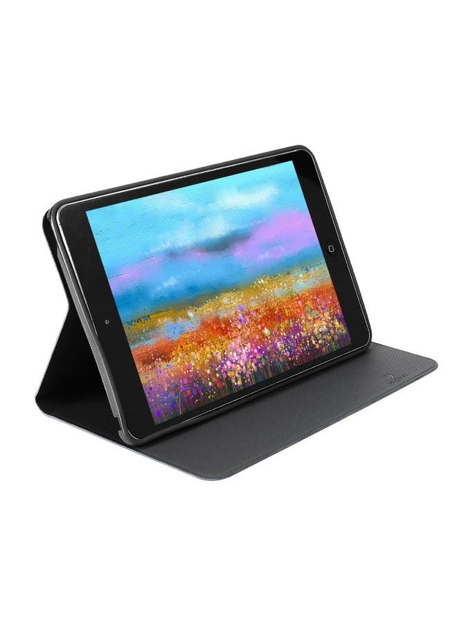 Protective Case for iPad Mini 4 Anti-crack Full Covering Flip Case for iPad Mini4 - Dark Blue