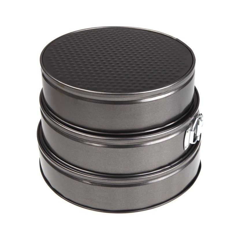 WAY BEYOND Aluminium Round Shape Cake Mould Set of 3 - Image 1