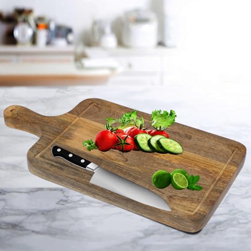 Woodiva Mango Wood Chopping Board for Heavy Duty Chopping Board Vegetable, Fruit Cutter, Meats Chopper Boards, Safe Durable with Warranty (40 X 20 x 2)cm. - Image 2