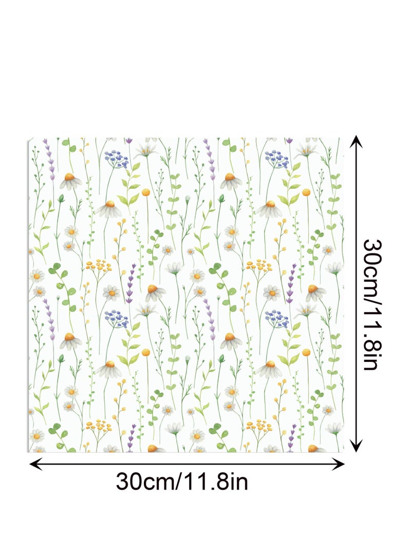 Excefore Wildflower Pattern Paper, 24 Sheets 11.8X11.8 Inch Spring Scrapbook, Specialty Paper Watercolor Colorful Flowers, Double-sided Craft Paper for DIY Card, Making Photo, Album Decor - Image 2