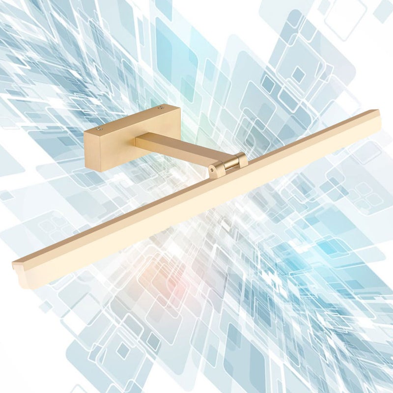 Mirror Headlight Stainless Steel Mirror Light Practical Makeup Wall Lamp ((9W/40cm Golden/Warm Light) - Image 5