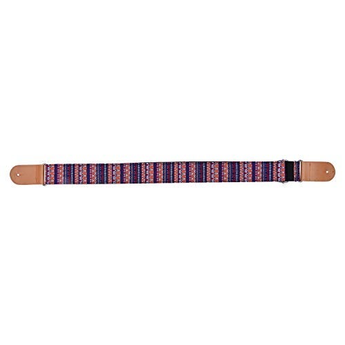 Kadence Soft Adjustable Guitar Strap with Leather Ends - Electric, Bass, Acoustic Guitar Strap - Image 3