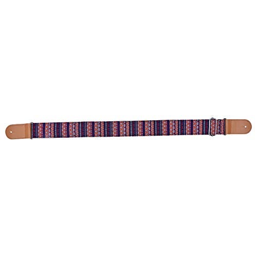 Kadence Soft Adjustable Guitar Strap with Leather Ends - Electric, Bass, Acoustic Guitar Strap - Image 2