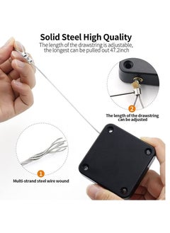 Generic Punch Free Automatic Sensor Door Closer Automatic Door Closer with Pull Cord 1200g Pull Multifunctional Function Auto Door Closer  - Image 2