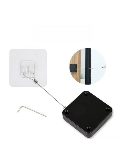 Punch Free Automatic Sensor Door Closer Automatic Door Closer with Pull Cord 1200g Pull Multifunctional Function Auto Door Closer