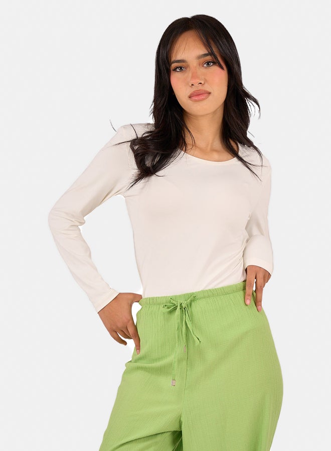 Clue Long Sleeves Basic Top - Image 1