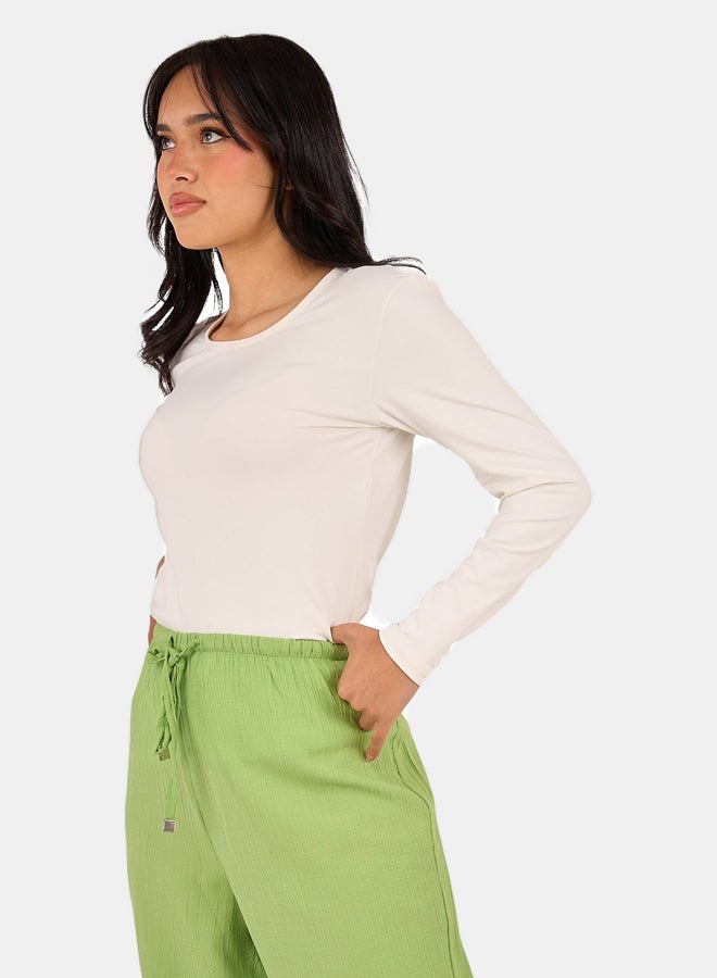 Clue Long Sleeves Basic Top - Image 2