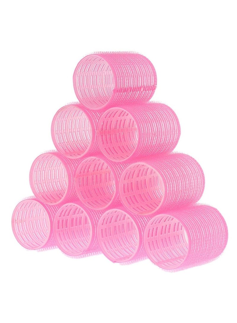 BLOOMING TIME 10-Piece Hair Rollers Self Grip Salon Hairdressing Curlers DIY Curling Tool  - Image 1