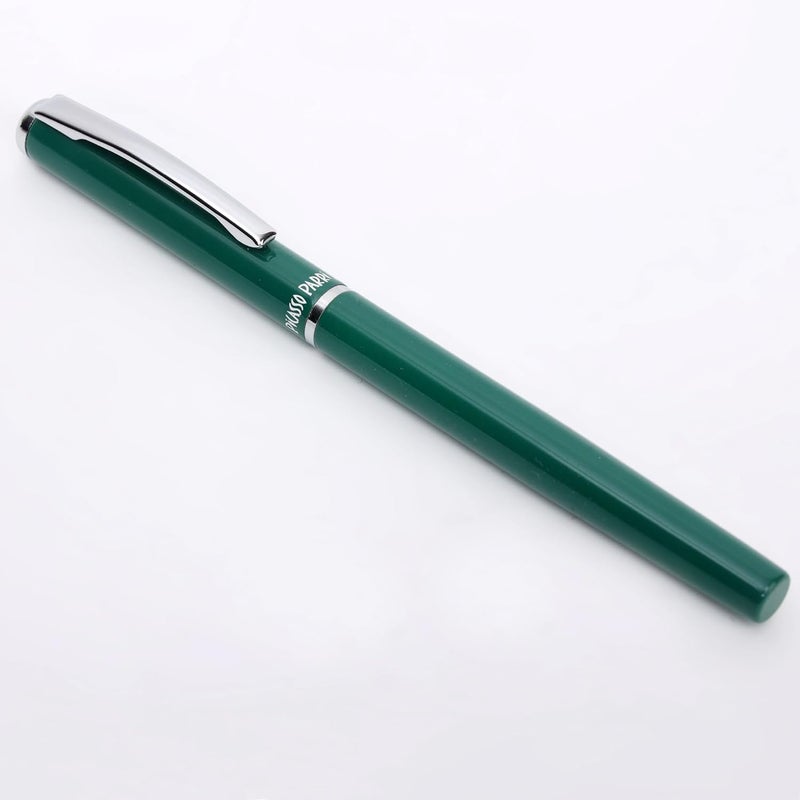 crewtone 20568 Stunning Roller Ball Pen Green Glossy Finish Metal Body with Silver Clip & Trim, Gift Set For Men & Women, Professional, Executive, Nice Pen with Gift Box, - Image 5