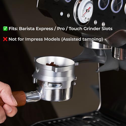 KNODOS 54mm Dosing Funnel Espresso Puck Screen Set KNODOS Grinder Trigger Portafilter Funnel and Filter Compatible with Breville 54mm Portafilters - Image 3