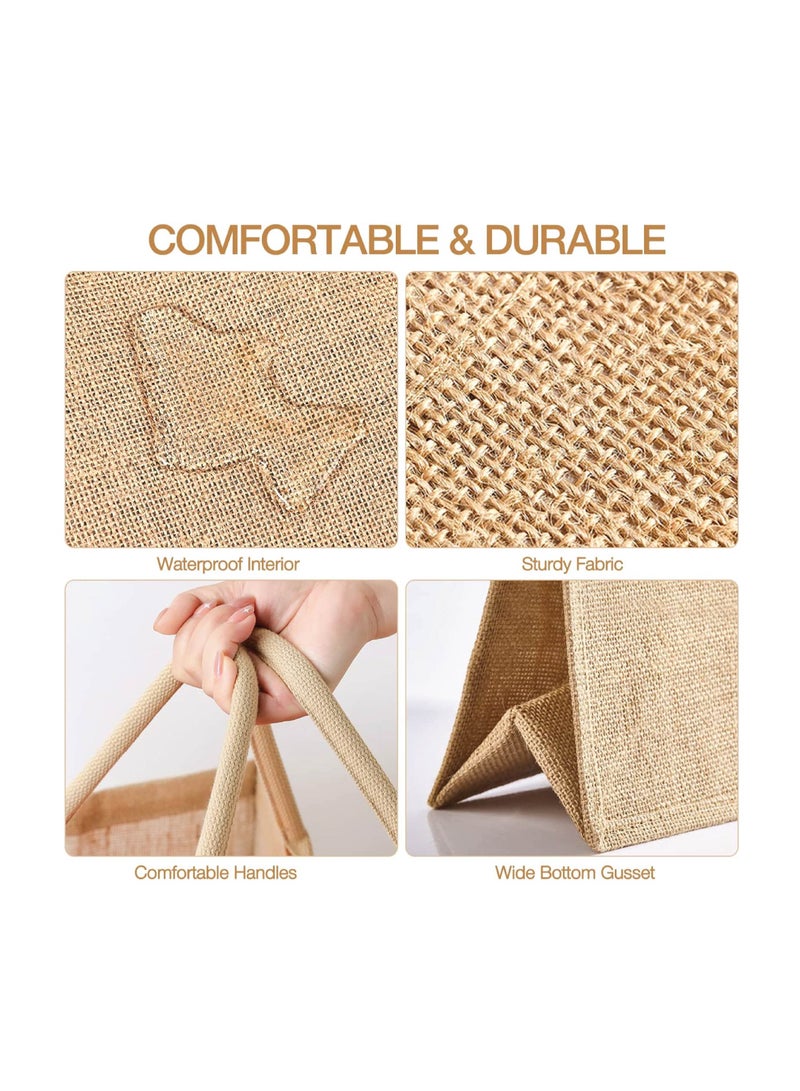 PRINTSHOP4ME Team Bride Jute Totes - Eco-Friendly Gifts for Every Team Member - Bridesmaids Besties - Weddings and Bridal Showers Jute Bag  - Image 3