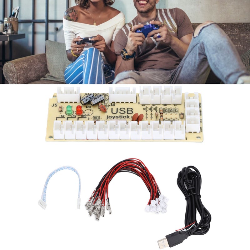 Arcade Game Controller USB Encoder Zero Delay USB to Joystick Button for PC for MAME for Raspberry Pi RetroQM070916 (Single) - Image 5