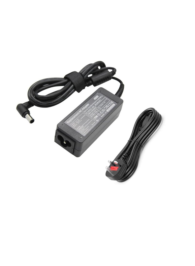 Terabyte محول شاحن لـ LG 40W 19V 2.1A 6.5x4.4 شاشة 23/24/2732/22/20/19 بوصة LED LCD LCAP26B-E AP16B-A ADS-45FSN-19 19040GPCU لتلفاز سامسونج 32" مع كابل قابس المملكة المتحدة - Image 1