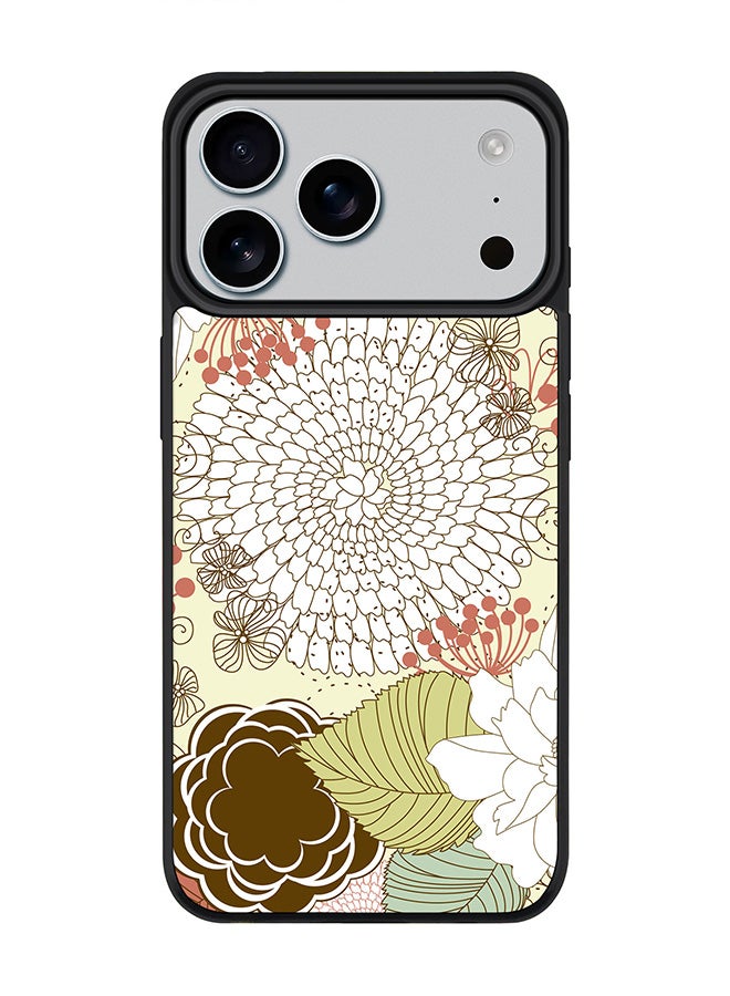 Stylizedd غطاء آيفون 17 برو ماكس، [متوافق مع ماغسيف] غطاء مغناطيسي نحيف لآيفون 17 برو ماكس - زهرة متفتحة - Image 1