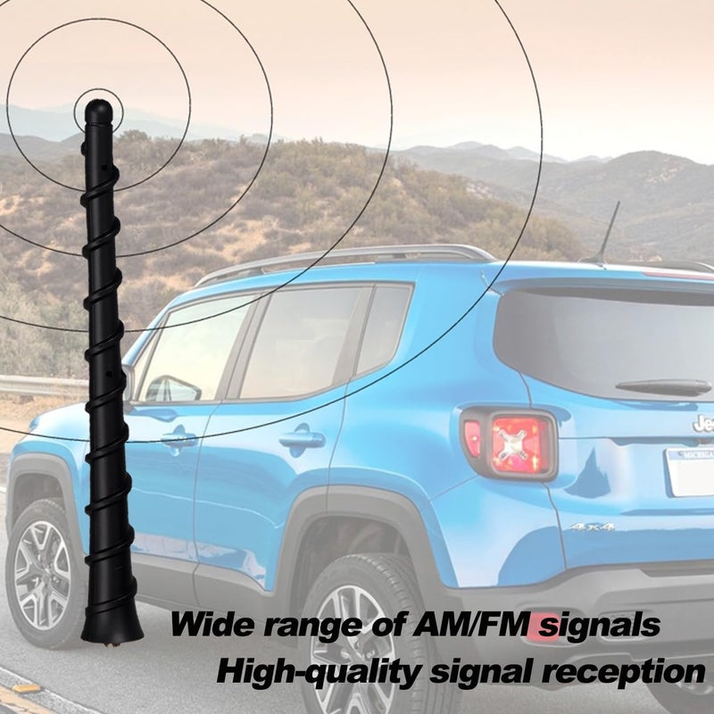 Acdogeer 7 Inch Antenna Fits for 2011-2025 Jeep Cherokee Grand Cherokee Dodge Avenger Liberty Durango Dart Journey Antenna for Chrysler 200 for Fiat 500 OEM 5091100AA 68297936AA 5091100AB - Image 4