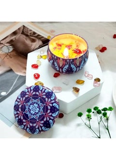 Golden Rose Set of 4 Luxury Dried Flower Scented Candles, Natural Scented Soy Candle Gift Set for Home, Spa, Bath, Yoga, or Travel, Elegant Gift for Relaxation, Long Lasting Candles  - Image 4