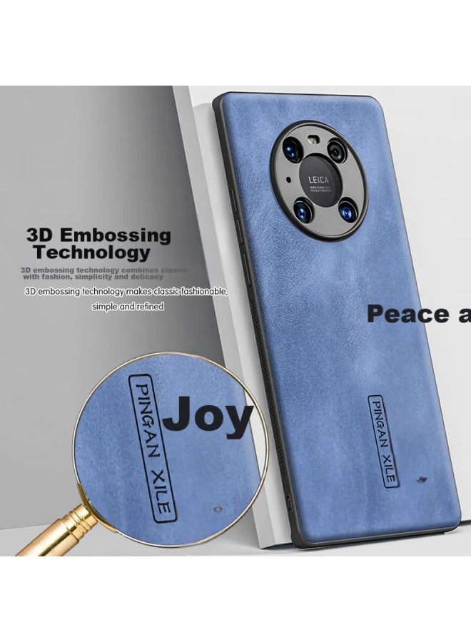 Hotfire Phone Case For Huawei Mate40 Pro, Huawei Mate40 Pro Protective Cover, Upgraded Skin-like Lambskin, Frosted Lens Protection, Full Silicone Coverage - Peace And Joy Black - Image 2