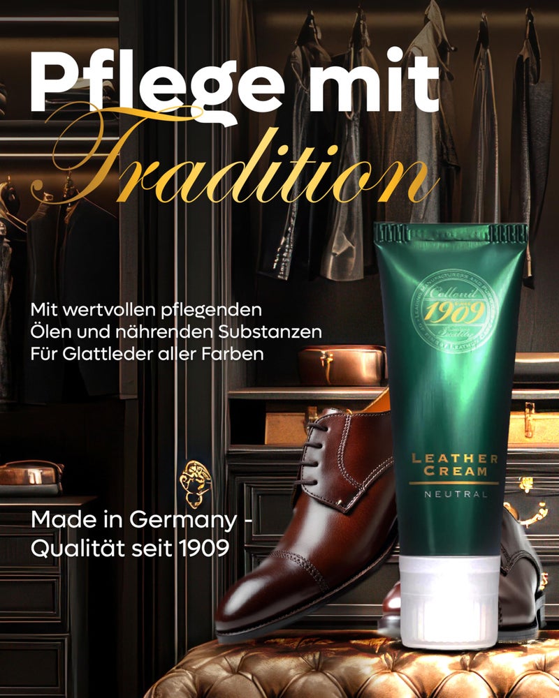 Collonil 1909 Leather Cream 2.53 Fl Oz - Nourishing Formula to Extend the Life of Leather Footwear and Meet the Highest Demands - Image 2