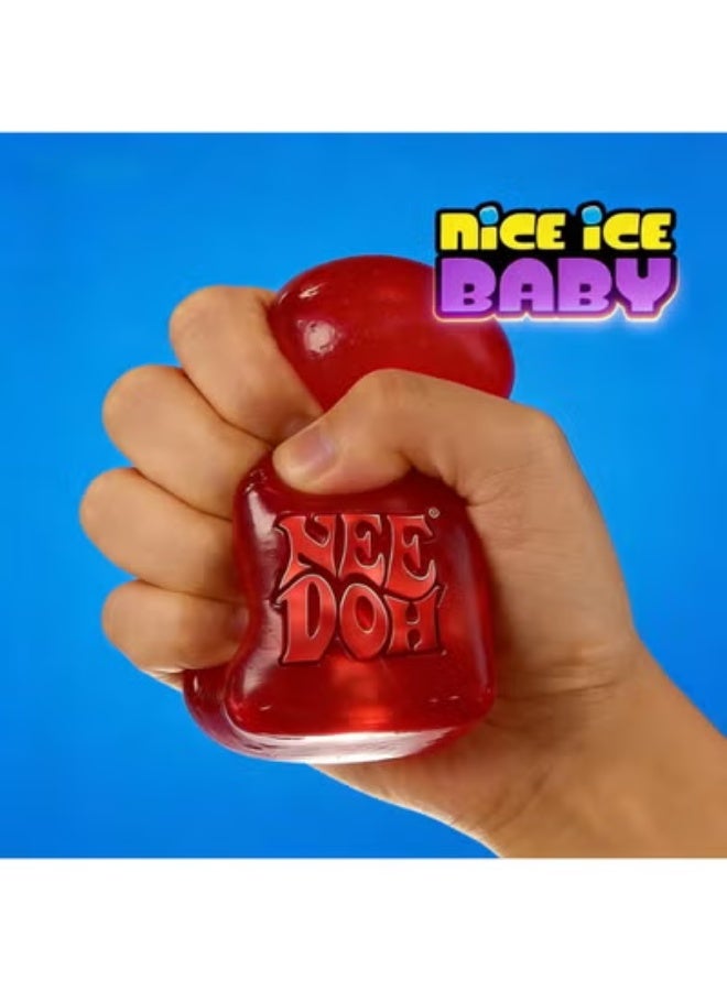 Needoh 2-PACKS Ice Cube Squishy, Soft Gel Squeeze Fidget Toy, Stress Relief Sensory Toy, Cute Sprite Themed Desk Toy, Anxiety Relief Gift for All Ages - Image 5