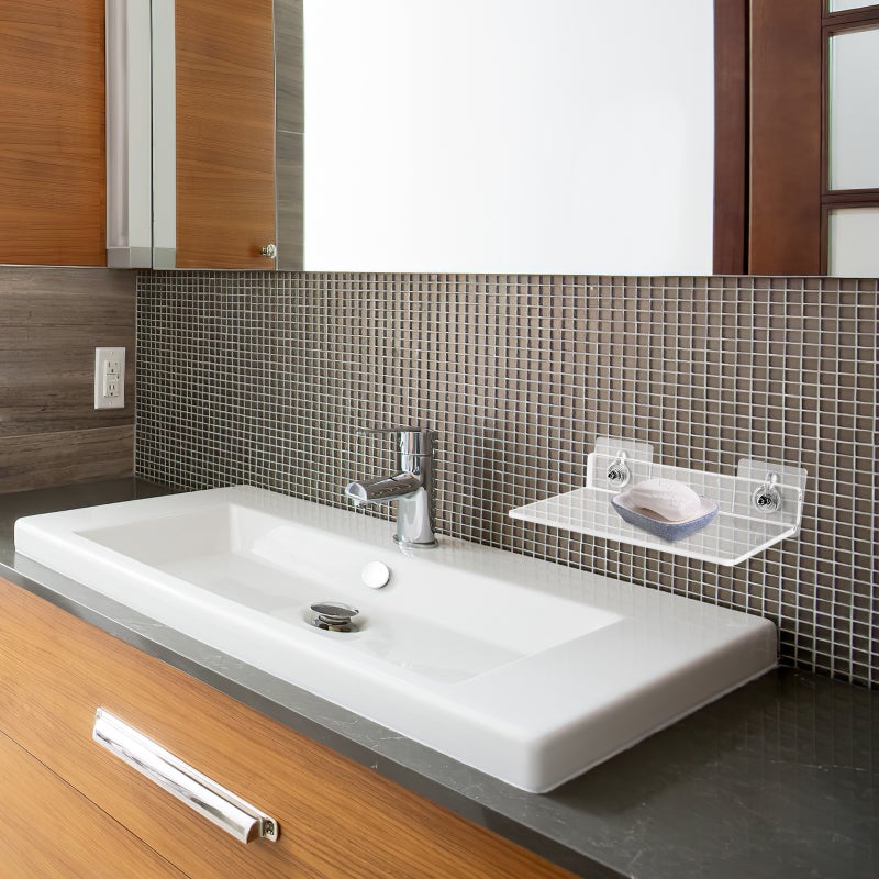 8 Pcs Floating Shelves Versatile Self Adhesive Small Shelves for Bathroom Kitchen Bedroom Living Room - Image 5
